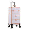 Luxury Travel Trolley Case Makeup Cosmetic Vanity Beauty Salon Nail Storage Box