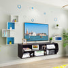 Wall-Mounted TV Stand Floating Media Audio / Video Console Cabinet W/ Cable Hole