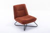 Modern Lounge Chair Sleeper Sofa Living Room Cinema Armless Chair Brown