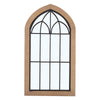 Large Wood Window Wall Mirror Enchanted Window Style Hallway Wall Mirror 90*50cm