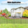 Flexible Garden Lawn Grass Edging Picket Border Panel Iron Wall Fence 112x92cm
