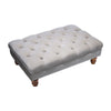 Extra Large Chesterfield Footstool /Coffee Table Button Seat Bench Ottoman Bench