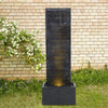 Garden Waterfall Water Feature Fountain Electric LED LightUP Outdoor Statue Pump