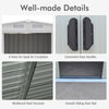 6 X 8 FT Outdoor Storage Shed Large Tool Utility Organizer House 2 Sliding Doors