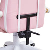White Pink Executive Racing Gaming Chair PU Faux Leather Computer Desk Chair