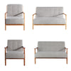 Wood Armrest Sofa Armchair 1 2 Seater Home Office Reception Loveseat Chair Seat