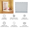 Hollywood Cosmetic Mirror LED Light MakeUp Vanity Shaving Bath Round/Rectangular