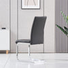 Grey Dining Table And 4 Chairs Dining Room Wood kitchen table and Leather chairs