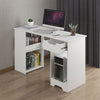 Computer Desk Office WhiteTable Workstation Study PC Furniture Drawer Bookcase H