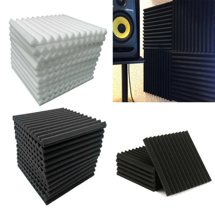 12/24X Acoustic Wall Panel Tiles Studio Sound Proofing Insulation Foam Pads 30cm