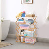 Folded Bamboo Shoe Rack Cabinet Storage Organizer Wooden Shelf Stand Shelves