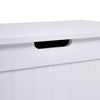 Large White Wooden Toy Box Kids Room Bedroom Storage Organiser Chest Lid Ottoman