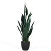 Realist Artificial Snake Plant Fake Sansevieria W/ Pot Faux Agave Plant 93CM