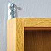Display Cabinet Wall Mount Doors Unit Collectibles Models 5 Shelves Glass Beechw