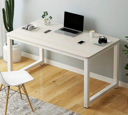 PC Computer Desk Wooden Metal Frame Gaming Writing Table Working Workstation