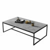 100cm Minimalist Coffee Table Tea Center Dining Table Sturdy Metal Legs Support