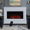 1800W Free Standing Electric Fireplace Heater With LED Flame Effect Living Room