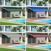 Manual Patio Awning Outdoor Garden Canopy Sun Shade Retractable Shelter Fabric