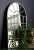 Outdoor Garden Mirror Arch Metal 77cm Hanging Wall Mounted Leaner Vintage Rustic