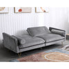 Velvet Sofa Bed Living Room Furniture 2 seater sofa bed with 2 bolister cushions