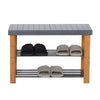 3Tier Shoe Rack Seating Bench Hallway Storage Organiser Holder Stand Bamboo