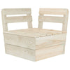 9 Piece Garden Pallet Set Impregnated Spruce Wood W9E5