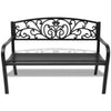 Antique-design Garden Metal Bench Seat Outdoor Decorative Cast Iron Park Chairs