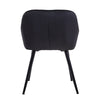 2x Velvet Dining Chairs Multicolor Padded Seat Metal legs Dining Room Chair New