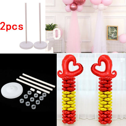 Large Balloons Sticks Column Base Upright Pole Display Stand Wedding Party Decor