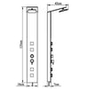 Bathroom Shower Thermostatic Shower Panel Column Tower With Body Jets Twin Head