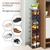 7-Tier Shoe Storage Rack Freestanding Organizer Stand Bathroom Dispaly Shelf