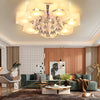 3+2 Colour Luxury Crystal LED Chandelier Hexagon/Flower Lamp Ceiling Lights