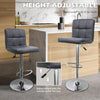 2PCS bar stool 360 degrees swivel comfortable with PU leather soft upholstery