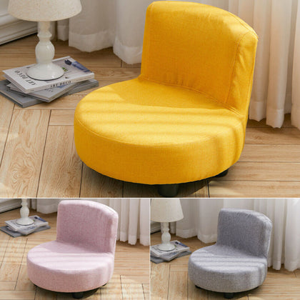 Linen Kids Sofa Mini Sofa Low Stool Game Reading Play Children Chair Back Seat