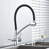 3 Way Water Filter Tap Kitchen Drinking Taps Sink Mixer Swivel Spout 2 Handles