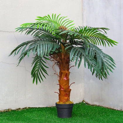 Large Artificial Plam Tree Fake Potted Plant Realistic Garden Home Office Decor
