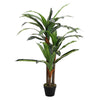 4ft Tropical Artificial Palm Tree Large Plants Fake Bamboo Leafs Garden Decor