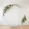 Metal Circle Flower Stand Wedding Pedestal Table Centerpiece Balloon Arch Frame