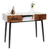 Industrial Console Table Accent Dressing Table Sofa Side Display Desk W/2 Drawer
