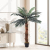 UK Large Faux Palm Tree Fake Artificial Green Plants Realistic Tree Garden 120cm