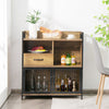 Industrial Sideboard Cabinet w/ Drawer & Doors Freestanding Storage Cabinet