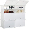 Plastic Storage Wardrobe Clothes Shoe Shelf Organizer Cupboard Closet Cabinet
