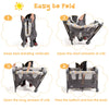 3 in 1 Portable Baby Travel Cot Crib Playard Infant Bassinet Bed Mattress Music