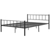 Metal Bed Frame 4ft6 Double Solid Bedstead Base Headboard for 135*190CM Mattress