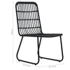 5 Piece Outdoor Dining Set Poly Rattan and Glass O6U0