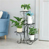 Small Medium Large Multi Tier Tiered Plant Stand Carbonized Shelf Holder Flower