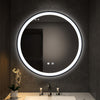 Fog-free Round LED Illuminated Bathroom Mirror Dimmable Lights Circle Wall Unit
