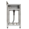 Commercial Kitchen Stainless Steel Catering Sink Single Bowl With Left Platform