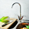 Kitchen Sink Mixer Taps Spray Chrome Brass Faucet Twin Single Lever Swivel Taps