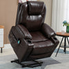 Riser & Recliner Armchair Leather 8 Point Electric Heated Massage Sofa Arm Chair